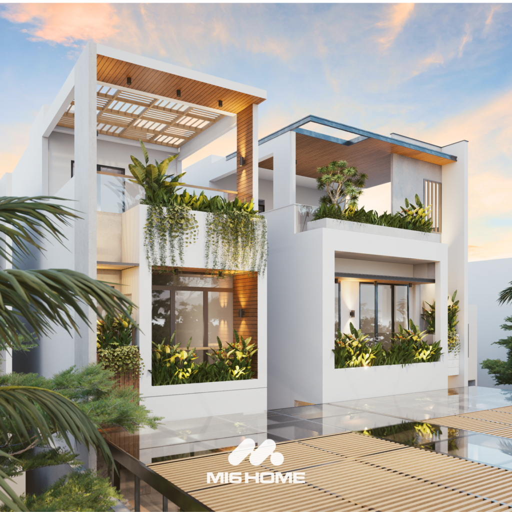 NHÀ PHỐ CẦN GIỜ - NGOẠI THẤT 2