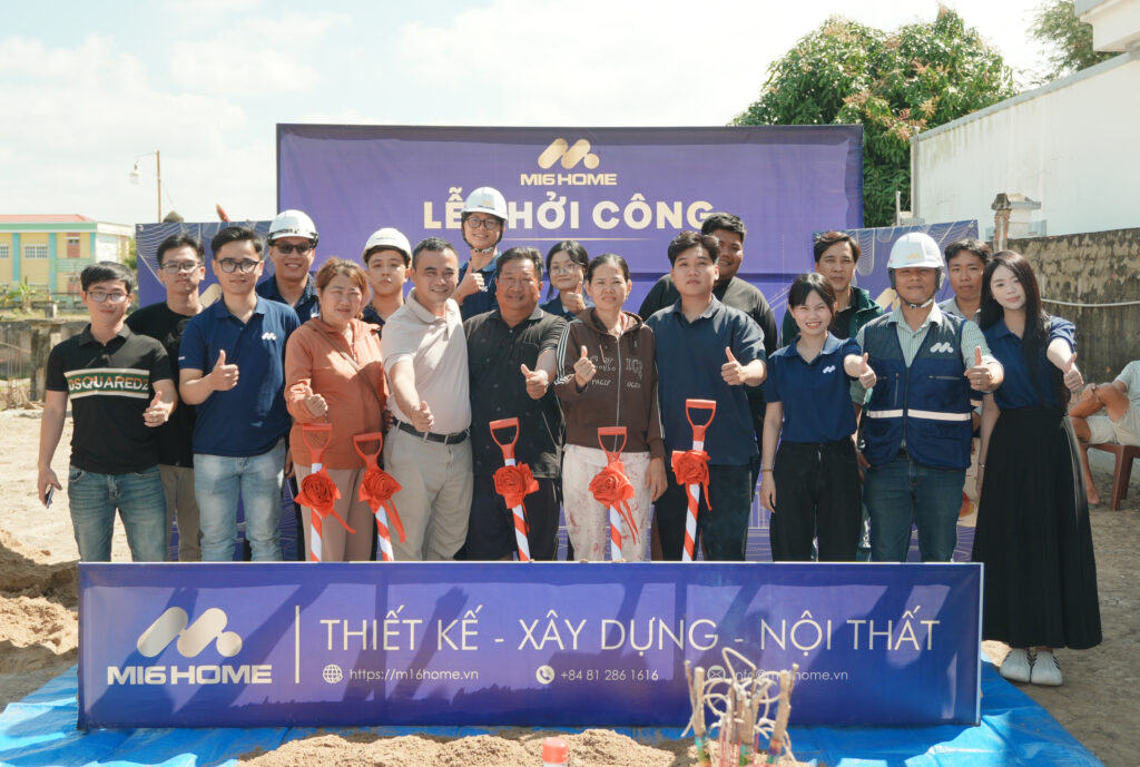 M16 Home tổ chức lễ khởi công công trình xây dựng trọn gói, cam kết giữ vững biên độ đầu tư hệ nền tảng cốt lõi và bàn giao đúng tiến độ cam kết