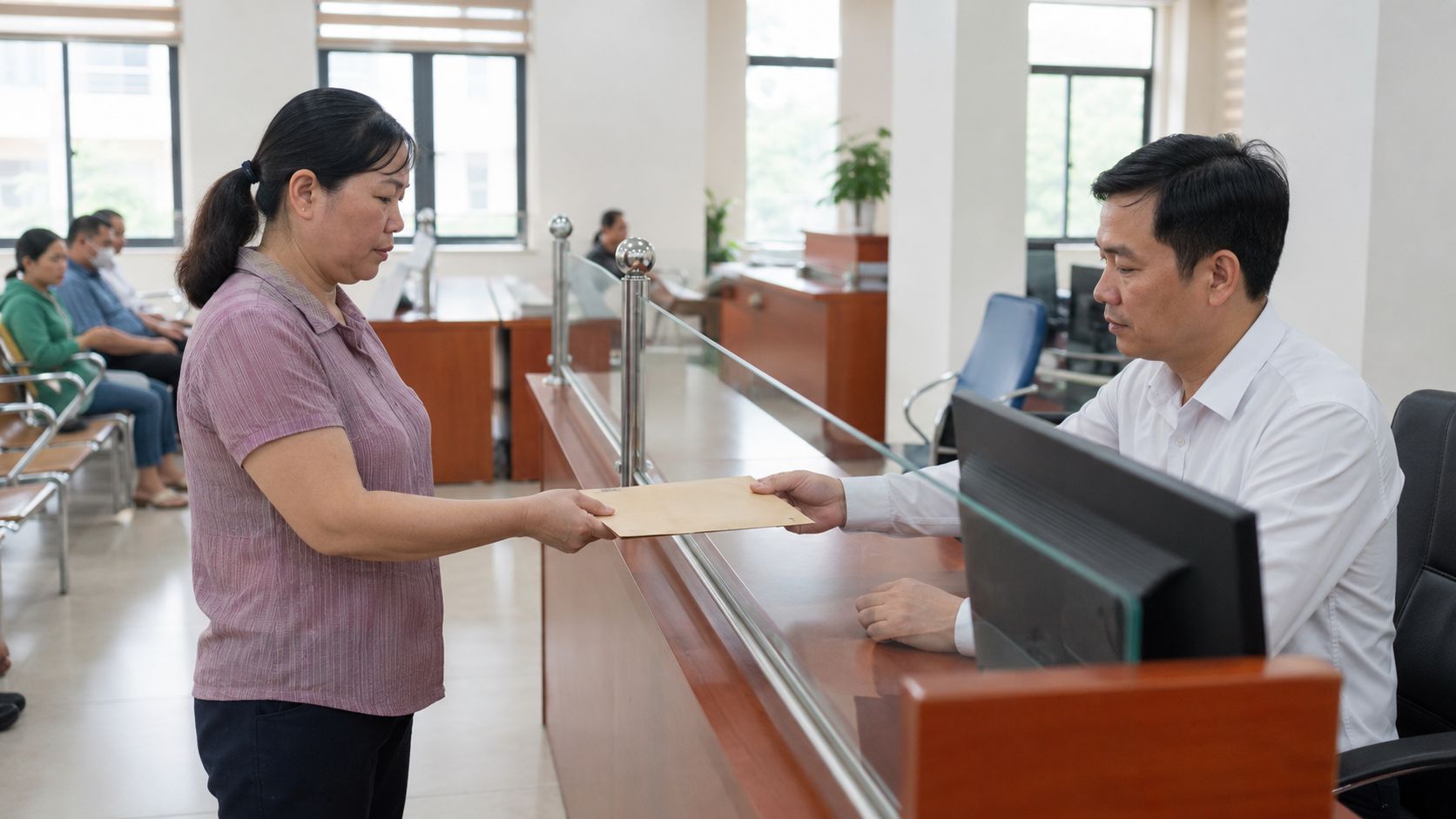 Chủ nhà nộp hồ sơ đăng ký tài sản gắn liền với đất