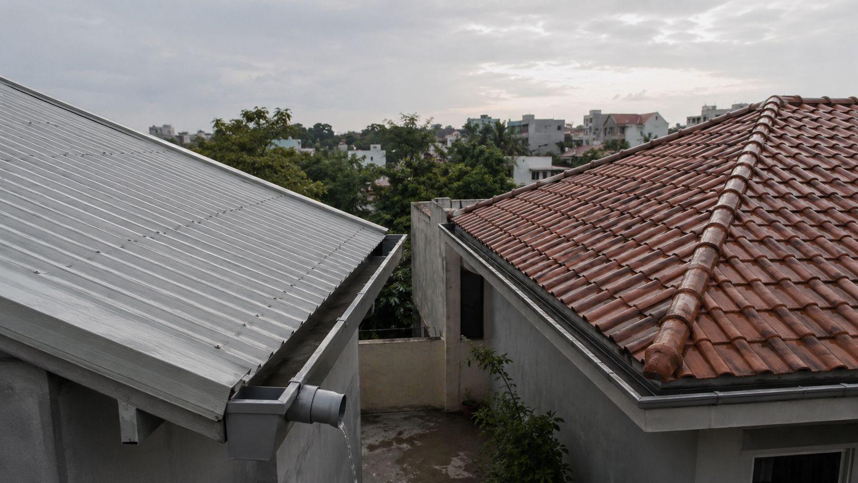 So sánh thực tế để chọn nên lợp mái tôn hay mái ngói