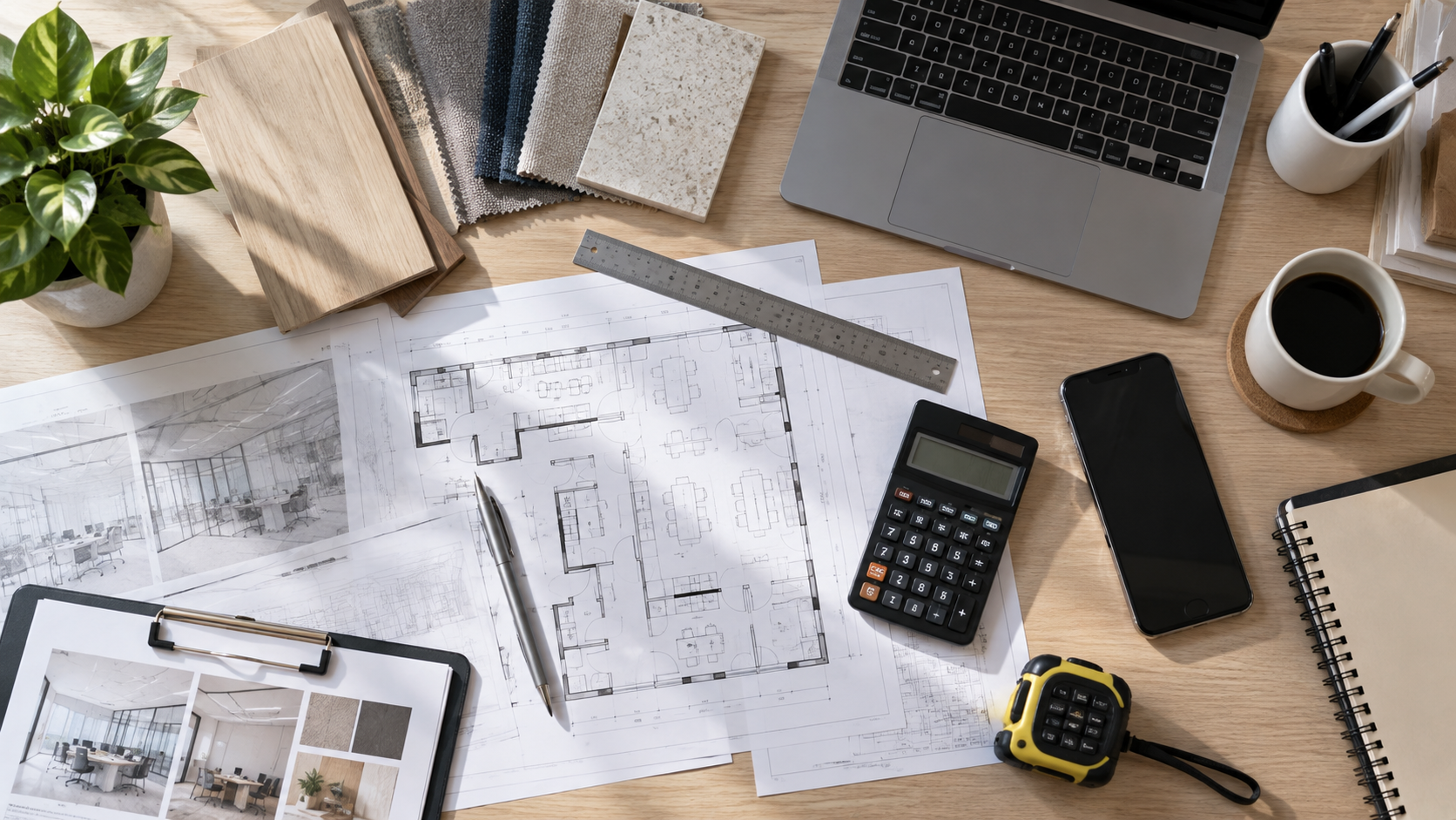 Checklist chuẩn bị hồ sơ và vật liệu cho dự án cải tạo văn phòng