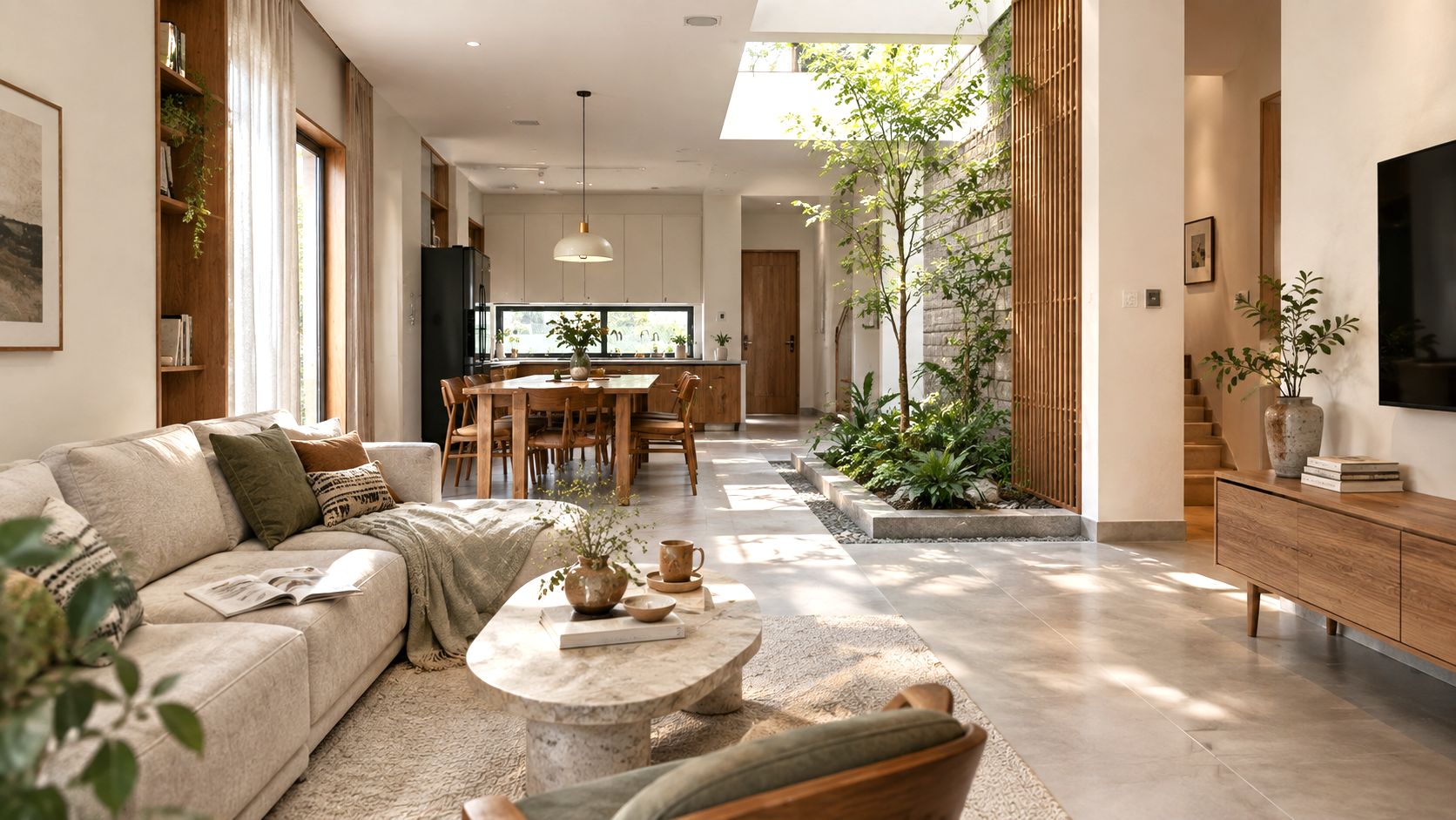 Biophilic Design trong phong cách thiết kế nội thất 2026