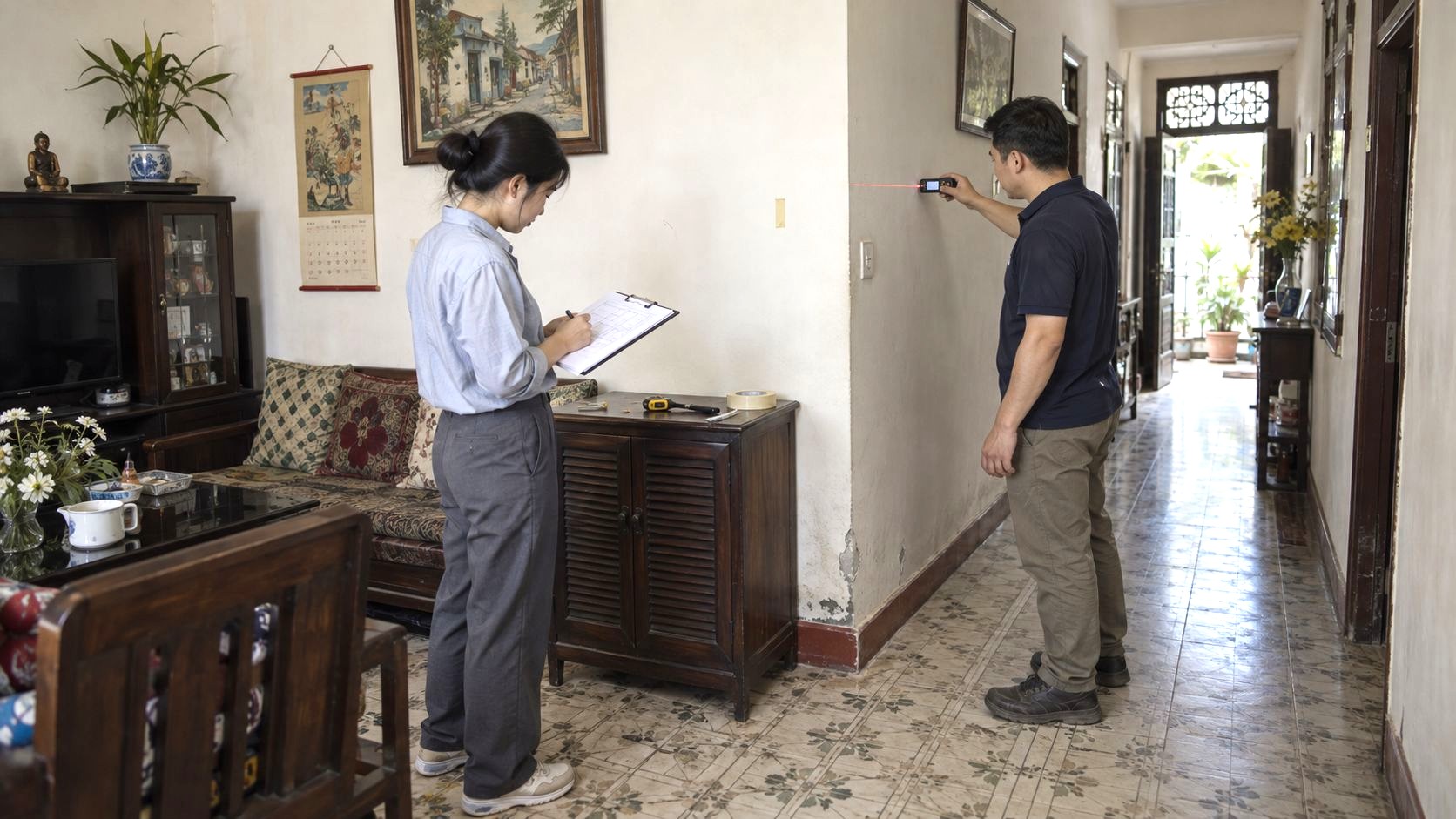 Khảo sát hiện trạng để lập dự toán chi phí cải tạo nhà