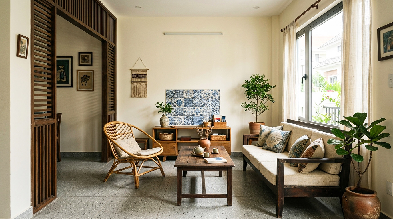 Phong cách Indochine hiện đại cho nhà ở Việt Nam