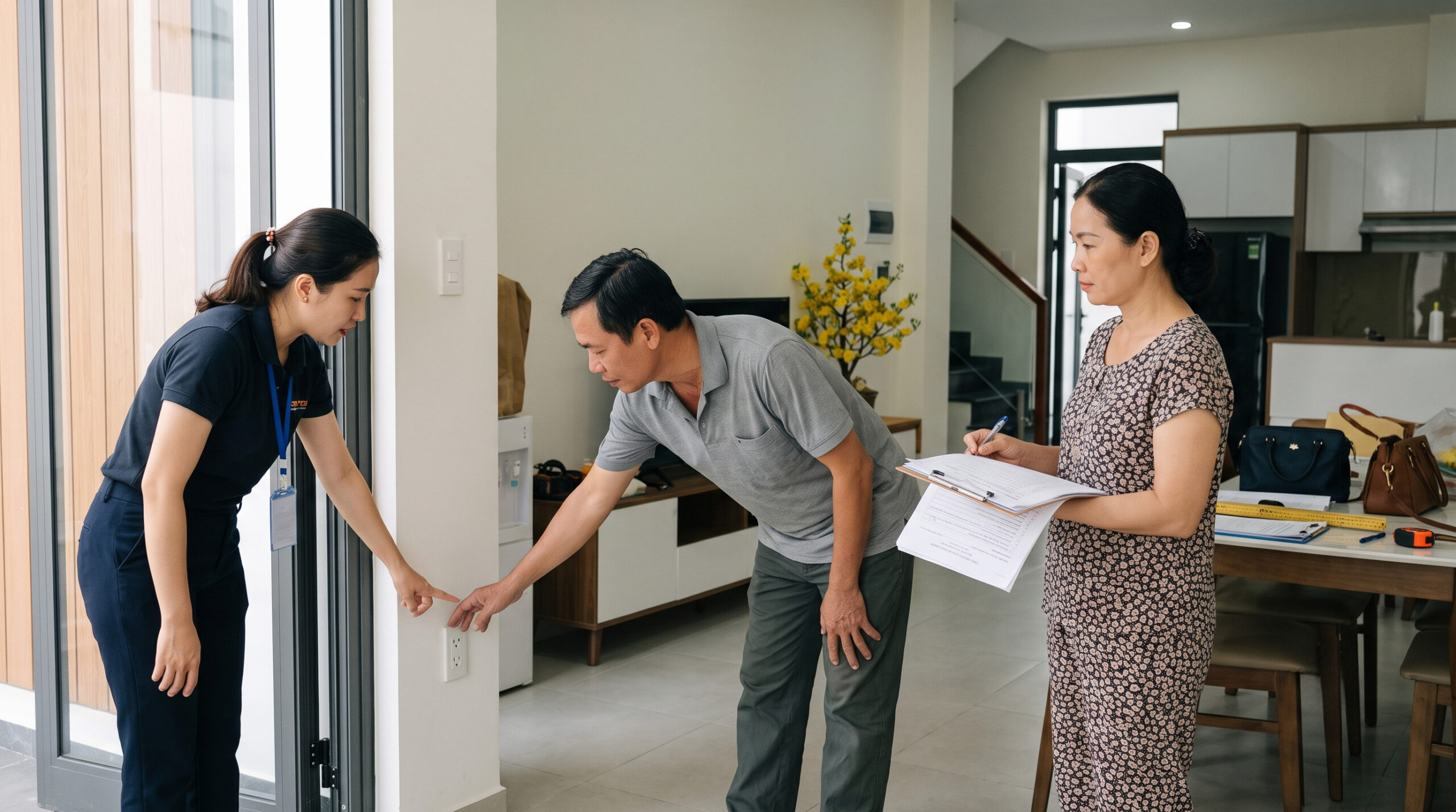 Nghiệm thu bàn giao nhà trước Tết theo checklist