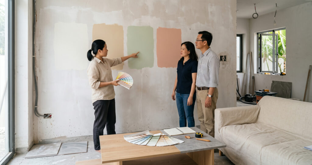 Cách chọn màu sơn nhà cùng kiến trúc sư