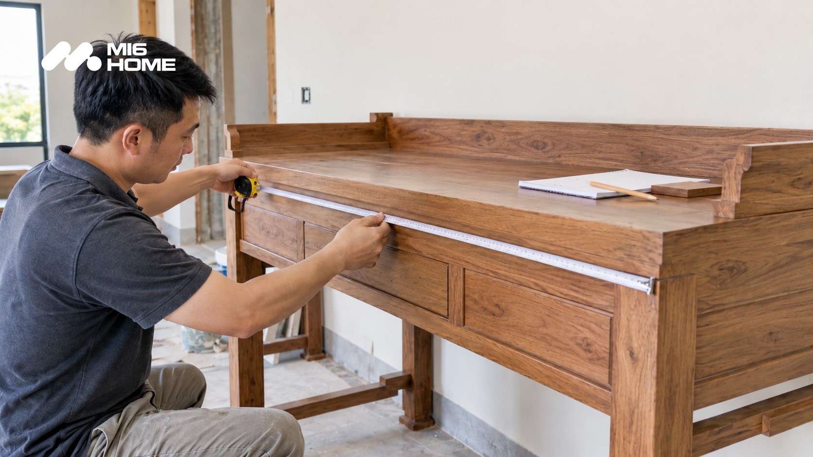 Đo kích thước bàn thờ khi thiết kế phòng thờ chuẩn phong thủy