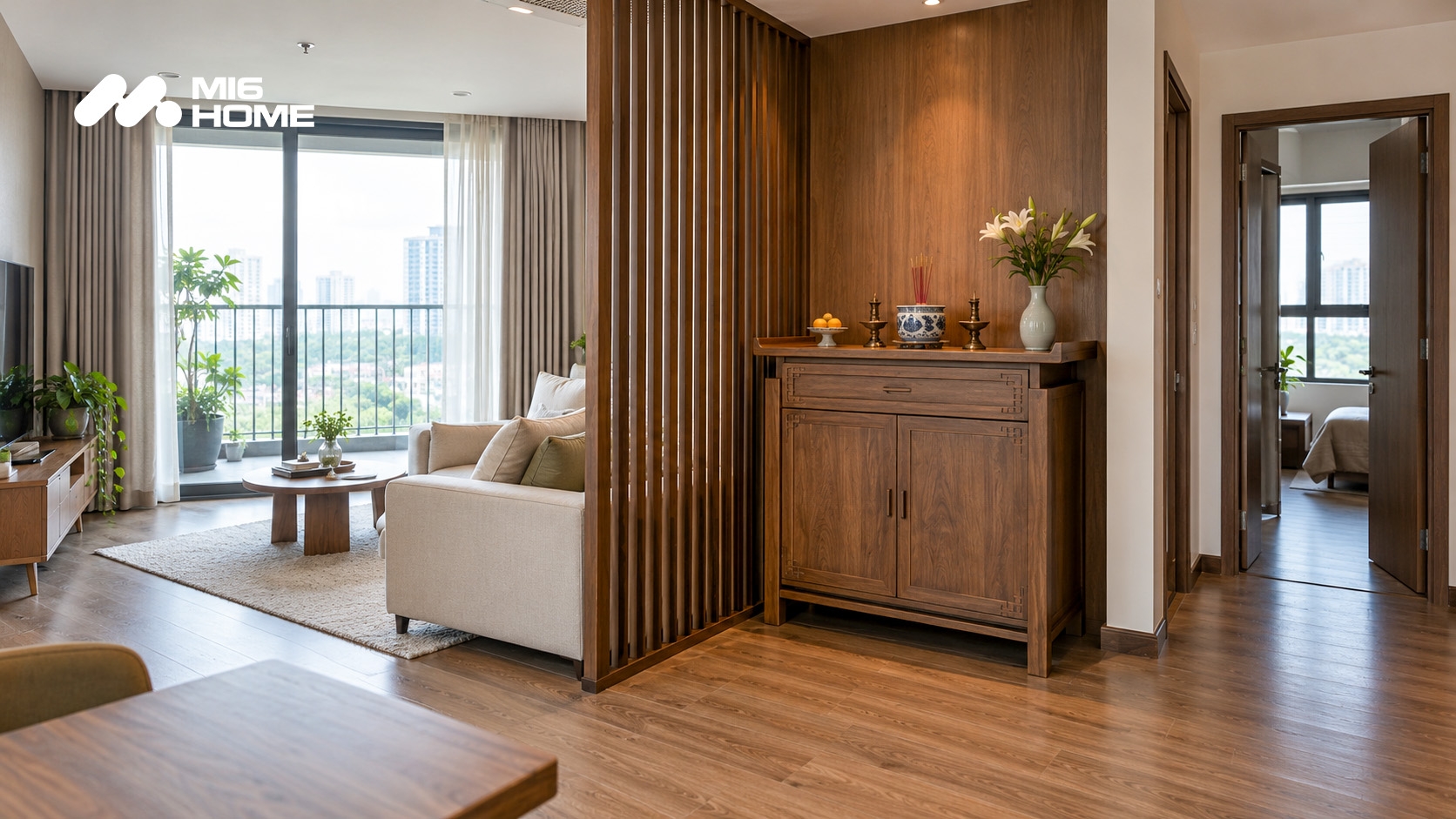 Thiết kế phòng thờ chuẩn phong thủy cho căn hộ chung cư