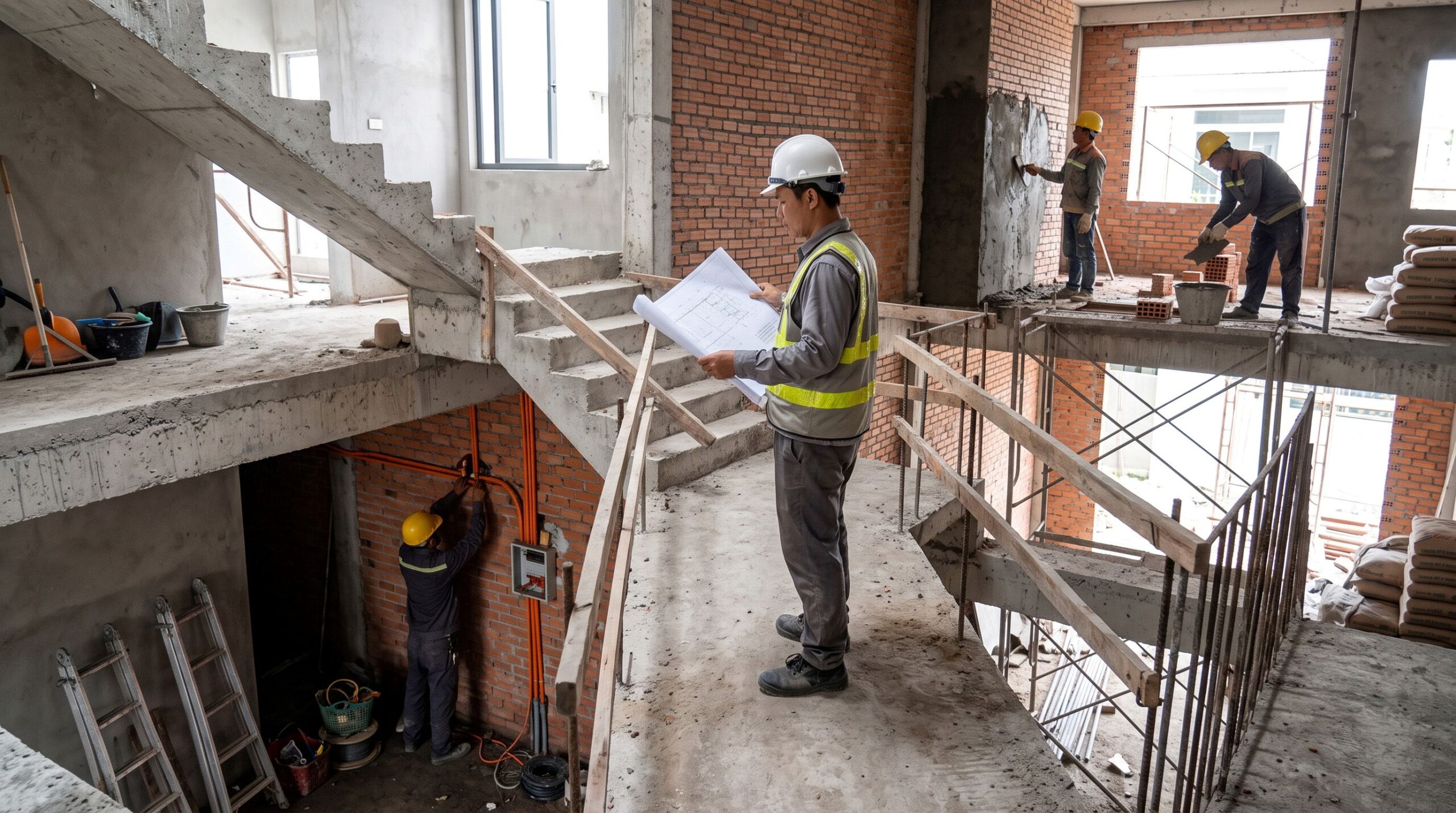 Thi công cuốn chiếu giúp kiểm soát tiến độ xây nhà kịp trước Tết